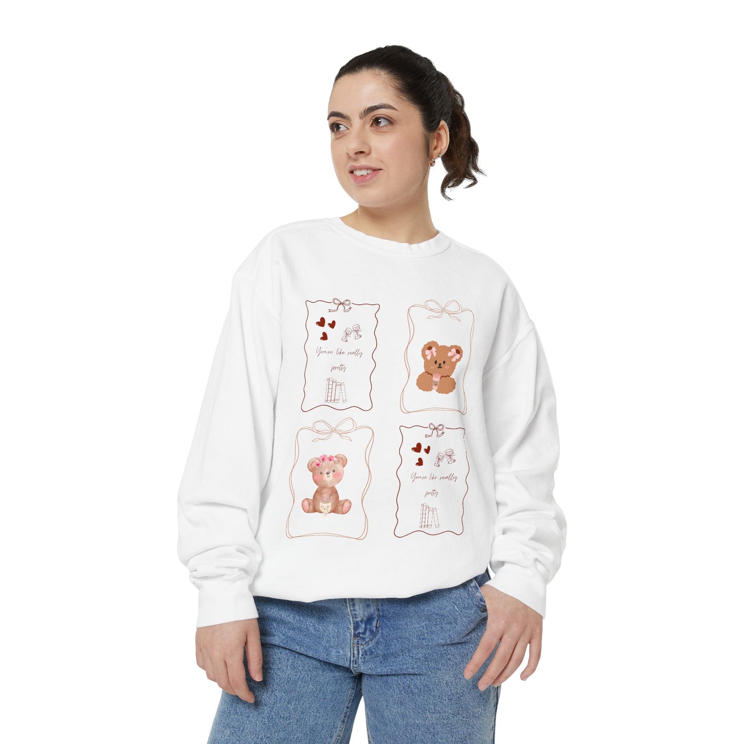 Teddy Patchwork Cozy Sweatshirt