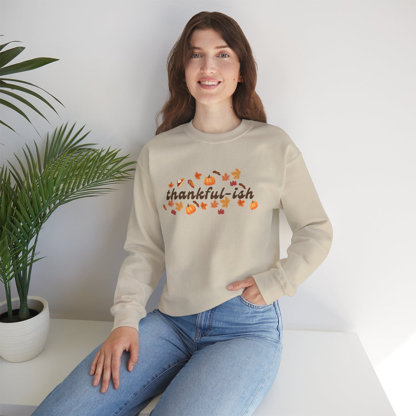 Thankful-ish Crewneck Sweatshirt - Holiday Sweatshirt
