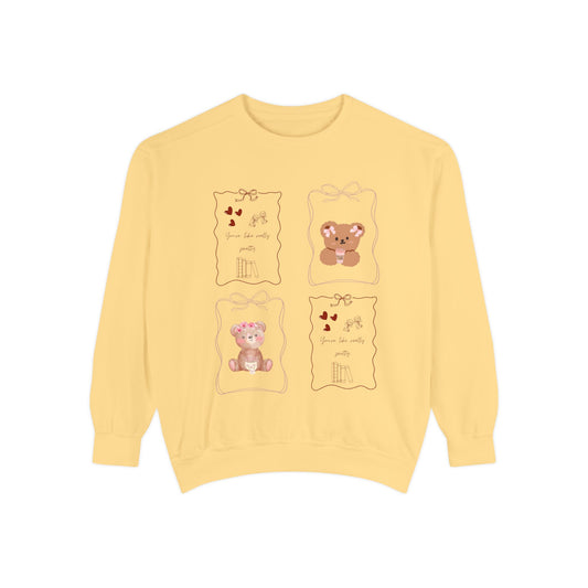 Teddy Patchwork Cozy Sweatshirt