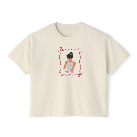 Boxy Tee - Cute Simple Coquette Design